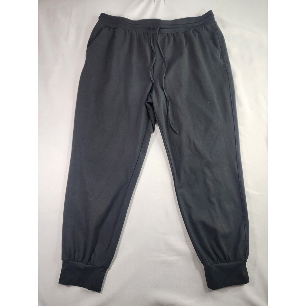 Zac & Rachel Jogger Pants Charcoal Gray XL Drawstring Elastic Cuff Stretch
